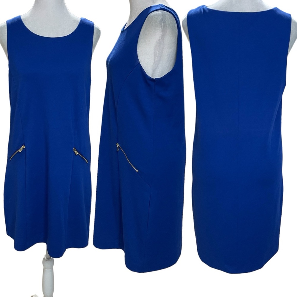 Banana Republic Blue Sleeveless Above the Knee A-Line Dress Size Small